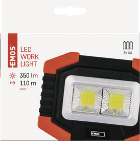 Svítilna EMOS COB LED pracovní, 350 lm, 3× AA černá/oranžová

 obrázek produktu 11 z 11