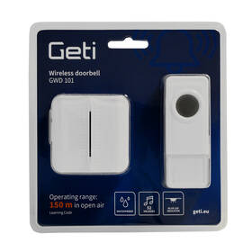 Zvonek bezdrátový Geti GWD101 mini bílý

 obrázek produktu 3 z 4