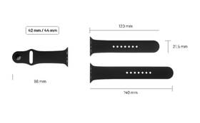 Řemínek FIXED Silicone Strap na Apple Watch 42/44/45/49 mm - zelenomodrý 

 obrázek produktu 3 z 3