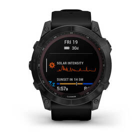 Chytré hodinky Garmin fenix 7X Sapphire Solar - Titan Black/Black Silicone Band 

 obrázek produktu 1 z 10