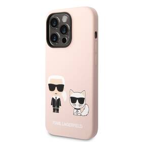 Kryt na mobil Karl Lagerfeld and Choupette Liquid Silicone na Apple iPhone 14 Pro Max růžový

 obrázek produktu 1 z 4