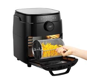 Fritéza horkovzdušná Tesla AirCook & Grill QG700 BLK, multifunkční černá barva
