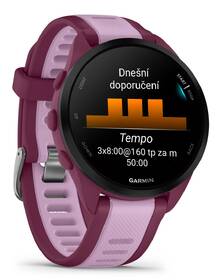 Chytré hodinky Garmin Forerunner 165 Music - Berry / Lilac 

 obrázek produktu 4 z 7