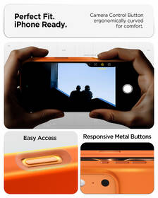 Kryt na mobil Spigen Silicone Fit MagSafe na Apple iPhone 17 Pro oranžový

 obrázek produktu 12 z 15