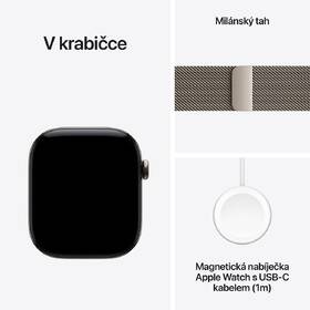 Chytré hodinky Apple GPS + Cellular 46 mm přírodní titan, přírodní milánský tah - S/M 

 obrázek produktu 6 z 6