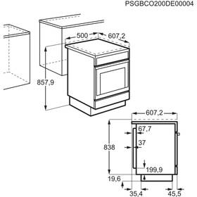Indukční sporák AEG CIB56481BW bílá barva
