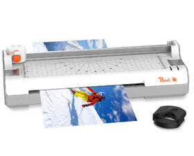 Laminátor Peach PBP350 s řezačkou 6v1, A4 bílý

 obrázek produktu 1 z 3