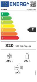 Americká lednice Hisense RQ758N4SBFE černá barva
