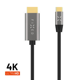 Kabel FIXED USB-C/HDMI 2.0 4K60Hz, 2m černý/šedý

 obrázek produktu 1 z 10