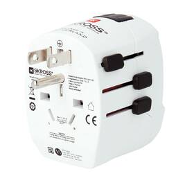 Cestovní adaptér SKROSS pro celý svět, USB/USB-C 45W bílý

 obrázek produktu 5 z 8