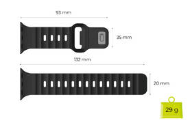 Řemínek Mobile Origin Strap III na Apple Watch 44/45/46/49mm černý

 obrázek produktu 11 z 12