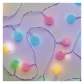 Vánoční osvětlení EMOS 40 LED cherry řetěz - kuličky 2,5 cm, 4 m, venkovní i vnitřní, multicolor, časovač 

 obrázek produktu 1 z 8