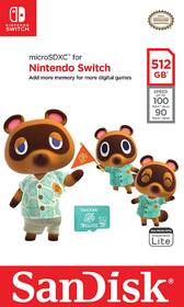 Paměťová karta SANDISK Micro SDXC 512GB UHS-I U3 (V30) pro Nintendo Switch (100R/90W) 

 obrázek produktu 1 z 1