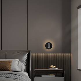 Nástěnné svítidlo IMMAX GOAL LED, 2 vypínače, 6W černé

 obrázek produktu 6 z 8