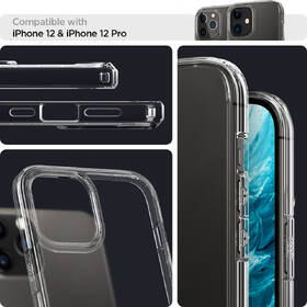 Kryt na mobil Spigen Ultra Hybrid na Apple iPhone 12/12 Pro průhledný

 obrázek produktu 6 z 9