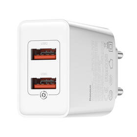 Nabíječka do sítě Baseus 2x USB, 18W bílá

 obrázek produktu 4 z 5