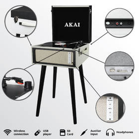 Gramofon AKAI ATT-100BT černé/šedé

 obrázek produktu 6 z 9