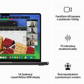 Notebook Apple MacBook Pro CTO 14" M3 Max 14-CPU 30-GPU, 96GB, 4TB - Space Black CZ 
