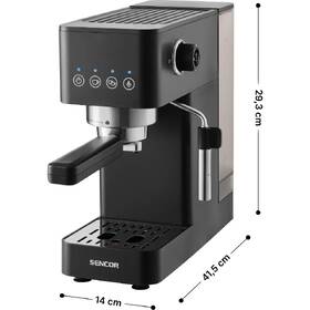 Pákový kávovar Sencor SES 1510BK 

 obrázek produktu 2 z 11