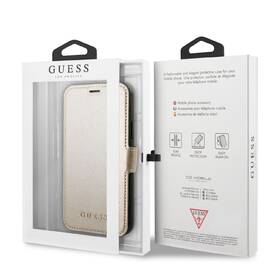 Pouzdro na mobil flipové Guess Iridescent Book na Apple iPhone 11 zlaté

 obrázek produktu 2 z 2