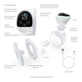 Odsávačka mateřského mléka TrueLife Nutrio BP W5 bílá/zelená

 obrázek produktu 5 z 8