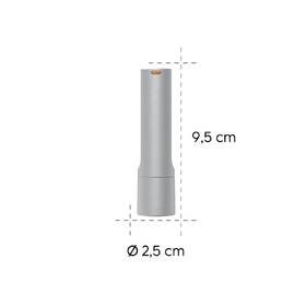 Svítilna Hama FL60, 60 lm / 30 m, 3 režimy svícení, baterie stříbrná

 obrázek produktu 2 z 2