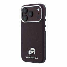 Kryt na mobil Karl Lagerfeld PU Grained Semi Wrap K&CH Heads Magsafe na Apple iPhone 18 Pro vínový

 obrázek produktu 3 z 6