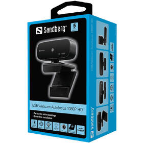 Webkamera Sandberg Webcam Autofocus 1080p černá

 obrázek produktu 4 z 4