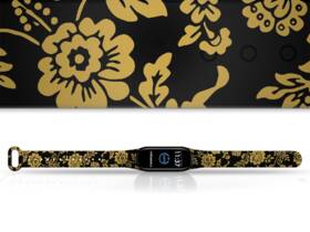 Řemínek Mi-Band na Xiaomi Mi Band 3/4 - motiv Baroko, černý 

 obrázek produktu 1 z 3