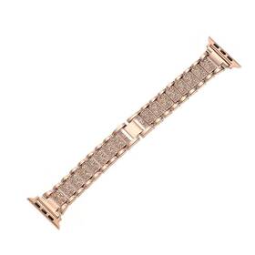 Řemínek WG extra, kovový, na Apple Watch 42/44/45/49 mm + adapter - rose gold 

 obrázek produktu 3 z 4