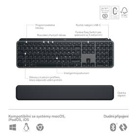 Klávesnice Logitech MX Keys S Plus, US layout - grafitová 

 obrázek produktu 3 z 13