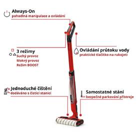 Čistič na tvrdé podlahy Einhell CLEANEXXO (bez baterie) 3437110 červený

 obrázek produktu 2 z 11