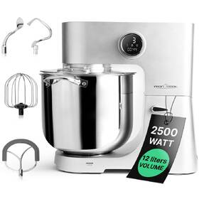 Kuchyňský robot Profi Cook KM 1254 stříbrná barva
