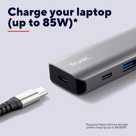 USB Hub Trust Dalyx 6-in-1 USB-C stříbrný

 obrázek produktu 9 z 9