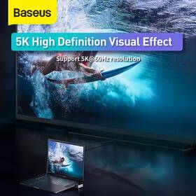 USB Hub Baseus Armor Age USB-C/3x USB 3.0, USB-C, HDMI, 3,5mm Jack, RJ 45 šedý

 obrázek produktu 8 z 10