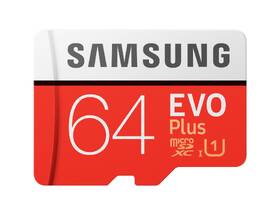 Paměťová karta Samsung 64GB Class 10 UHS-I (R100/W20) + SD adaptér 

 obrázek produktu 2 z 2