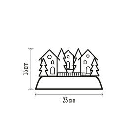 LED dekorace EMOS vánoční vesnička, 15 cm, 3x AA, vnitřní, teplá bílá 

 obrázek produktu 4 z 5
