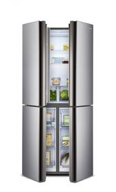 Americká lednice Hisense RQ515N4AC2 stříbrná barva
