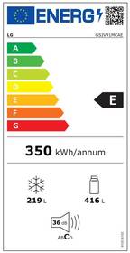 Americká lednice LG GSJV91MCAE 
