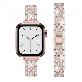 Řemínek WG star, kovový, na Apple Watch 38/40/41 mm + adapter - rose gold 

 obrázek produktu 1 z 2