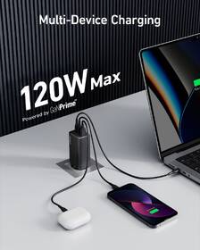 Nabíječka do sítě Anker 737 GaN III 1x USB, 2x USB-C, 120W Charger černá

 obrázek produktu 2 z 8