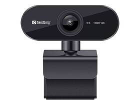 Webkamera Sandberg Webcam Flex 1080P HD černá barva
