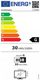 Herní monitor LG 27GN880 černá barva
