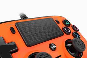Gamepad Nacon Wired Compact Controller pro PS4 oranžová barva
