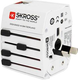Cestovní adaptér SKROSS MUV USB, univerzální pro 150 zemí 

 obrázek produktu 2 z 10