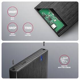Externí rámeček Axagon Aline box 2.5", USB-C 5 Gbps - SATA 6G černý

 obrázek produktu 5 z 5