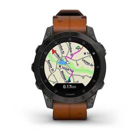 Chytré hodinky Garmin epix Sapphire Style - Titan Black/Brown Leather Band 

 obrázek produktu 5 z 12
