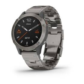 Chytré hodinky Garmin fenix6 PRO Sapphire (MAP/Music) - Titanium/Titanium Band 

 obrázek produktu 2 z 6