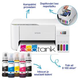 Tiskárna multifunkční Epson EcoTank L3276 bílá barva
