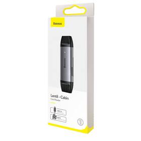 Čtečka paměťových karet Baseus Lentil Cabin, USB 3.0/USB-C šedý

 obrázek produktu 6 z 7